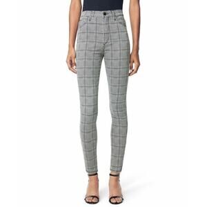 Joe’s Jeans Icon Skinny Ankle Pants Houndstooth Plaid Mid-Rise Stretch Sz 32 NWT